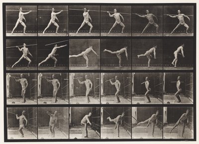 Lancer une Lance, 1872-1885 - Eadweard Muybridge