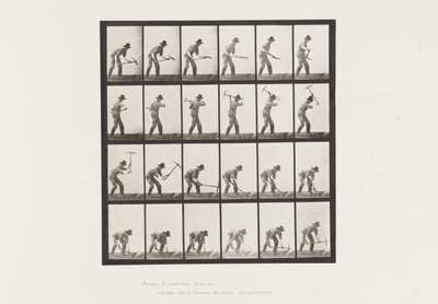 Planche 386. Mineur Utilisant une Pioche - Eadweard Muybridge