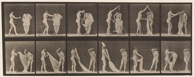 Plaque 427. Toilette; deux modèles - Eadweard Muybridge