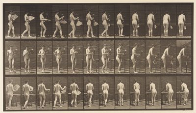 Porter un Vase et le Poser sur une Table, 1872-1885 - Eadweard Muybridge