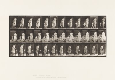 Planche 72. Courir, tenant un enfant par la main - Eadweard Muybridge