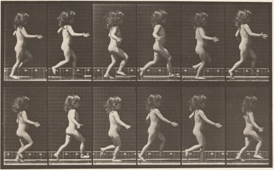 Planche numéro 469. Enfant courant, 1887 (photo) - Eadweard Muybridge