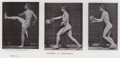 La figure humaine en mouvement : Phases de football - Eadweard Muybridge