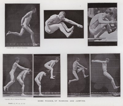 La figure humaine en mouvement : Quelques phases de course et de saut - Eadweard Muybridge