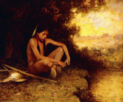 Jeune Chasseur près d