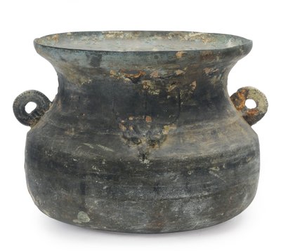 Grand chaudron, fin de la dynastie des Zhou orientaux, 5e-3e siècle av. J.-C. - Eastern Zhou Dynasty Chinese School