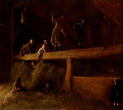 Dans le grenier à foin, vers 1878 - Eastman Johnson