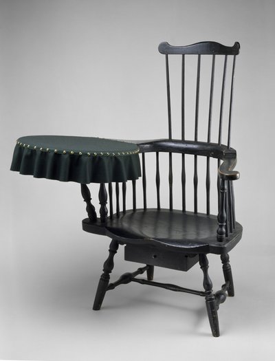 Chaise avec accoudoir pour écrire - Ebenezer Tracy