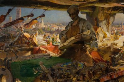 Stradivarius dans son atelier, 1913 - Edgar Bundy