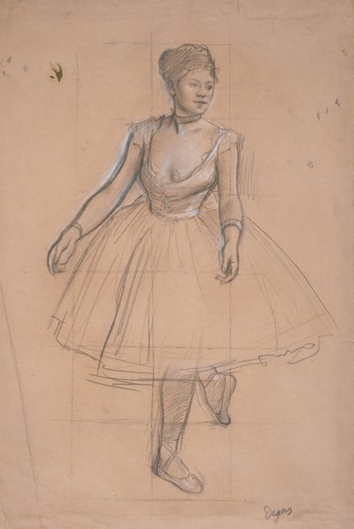Une danseuse de ballet en position de face trois-quarts, vers 1872-73 - Edgar Degas