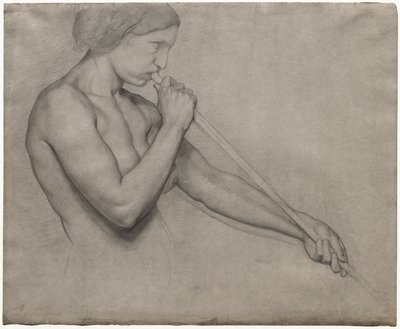 Ange soufflant dans une trompette - Edgar Degas