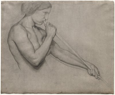 Ange soufflant dans une trompette - Edgar Degas