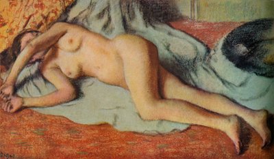 Baigneuse allongée sur le sol, vers 1885 - Edgar Degas