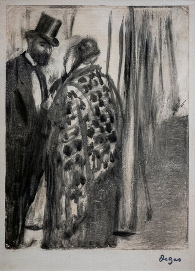 Conversation (Ludovic Halevy et Madame Cardinal). Vers 1876-1877 - Edgar Degas