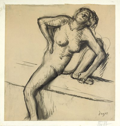 Nu accroupi - Edgar Degas