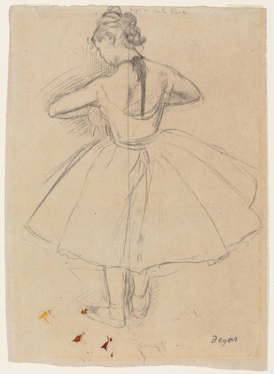 Danseuse debout, vue de dos, 1872-1873 - Edgar Degas