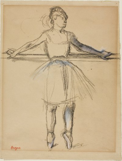 Danseuse à la barre (sur pointe), vers 1885 - Edgar Degas