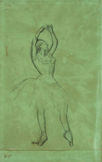 Danseuse avec bras levés - Edgar Degas