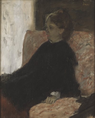 Femme en noir - Edgar Degas