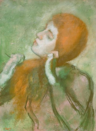 Femme se peignant - Edgar Degas