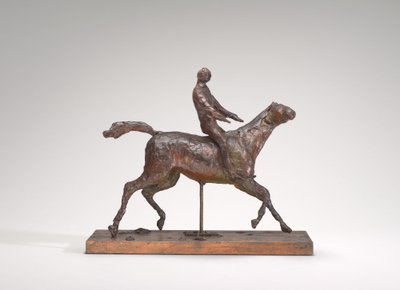 Cheval au galop, tournant la tête à droite, les pieds ne touchant pas le sol, milieu des années 1870 - Edgar Degas
