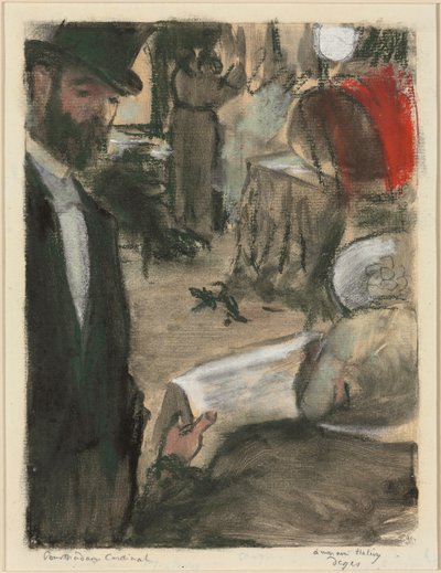 Ludovic Halevy Trouve Madame Cardinal Dans Une Loge - Edgar Degas