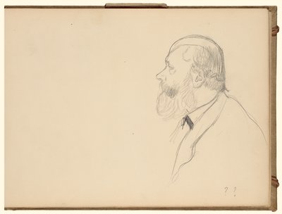 Homme de profil - Edgar Degas