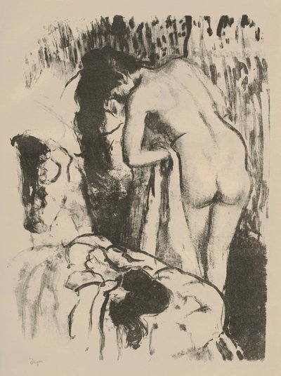 Femme nue debout, se séchant, c.1891-92 - Edgar Degas