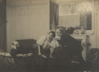 Paul Poujaud, Mme. Arthur Fontaine, et Degas, 1895 - Edgar Degas