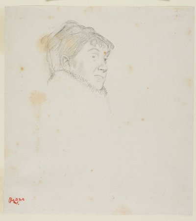 Portrait de Madame Dietz-Monnin (anciennement Tête de femme) - Edgar Degas