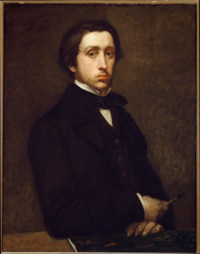 Autoportrait ou Degas avec porte-crayon - Edgar Degas