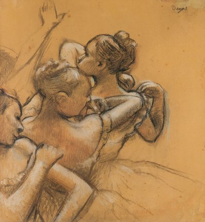 Trois danseuses, vers 1895-99 (pastel et fusain sur papier) - Edgar Degas