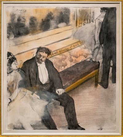 Deux hommes et deux danseuses - Edgar Degas