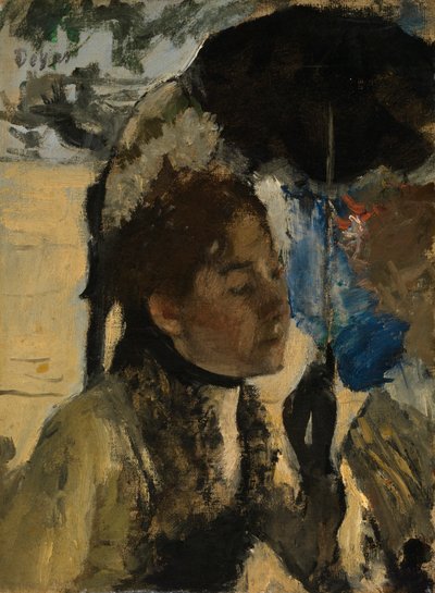 Femme avec une ombrelle, vers 1880 - Edgar Degas