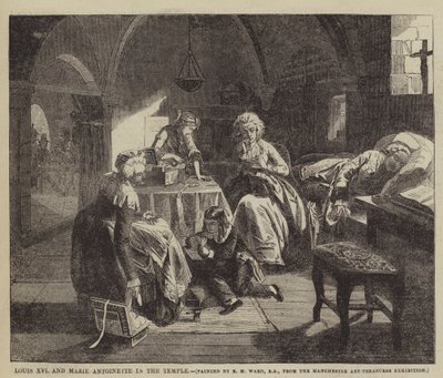 Louis XVI et Marie-Antoinette dans le Temple - Edgar Melville Ward