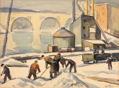 Travailleur de la C.W.A. au Pont Key, n.d. - Edgar Nye