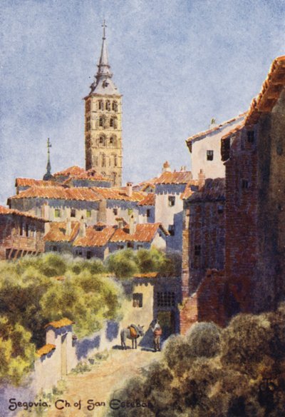 Espagne du Nord : Ségovie, Église de San Esteban - Edgar T. A. Wigram