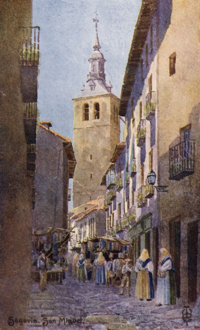 Espagne du Nord : Ségovie, église de San Miguel - Edgar T. A. Wigram