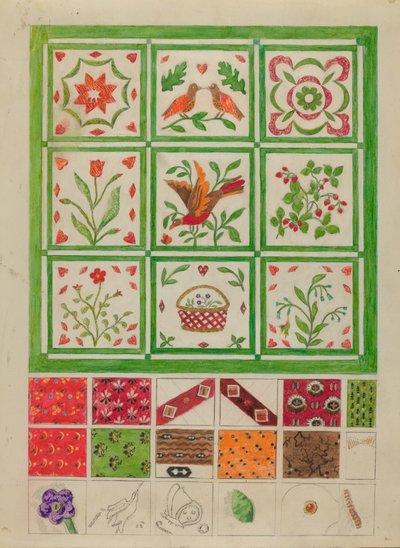 Couverture pour lit - Edith Magnette
