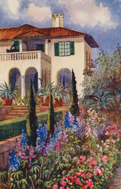 Un coin du jardin à la Villa Arcadia, Johannesburg - Edith Struben