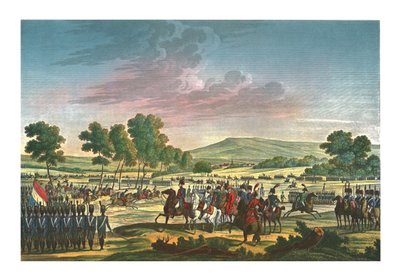 La Garde Impériale manœuvrant en présence des deux empereurs à Tilsit, 28 juin 1807, vers 1850 - Edme Bovinet