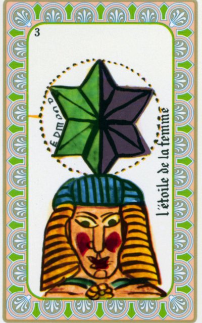 Tarot par le mage Belline dessiné par Edmond Billaudot vers 1845 et donné au voyant Belline pour réédition : carte de l