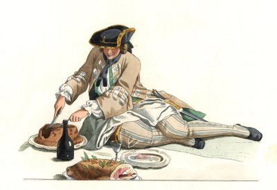 Gentilhomme français en tenue de chasse - Edmond Lechevallier Chevignard