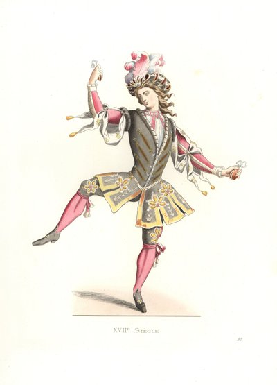 Homme français en costume de ballet - Edmond Lechevallier Chevignard