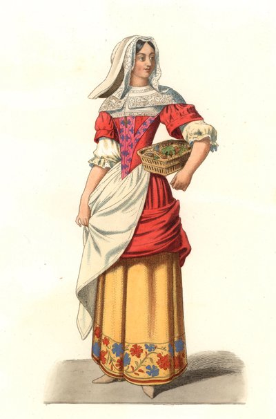 Paysanne française du XVIIe siècle, d