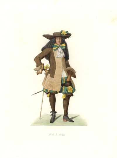 Gentilhomme en habit de cérémonie - Edmond Lechevallier Chevignard