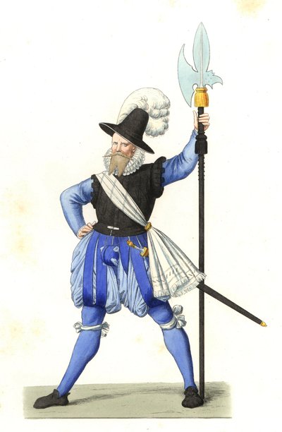 Heinrich Schmid, hallebardier suisse - Edmond Lechevallier Chevignard
