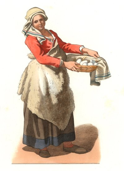 Paysanne de Milan (Italie) - Edmond Lechevallier Chevignard