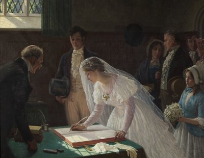 Signature du registre - Edmund Blair Leighton