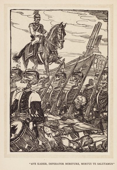 La guirlande du Kaiser : "Ave Kaiser, Imperator Moriture, Mortui Te Salutamus" - Edmund Joseph (after) Sullivan